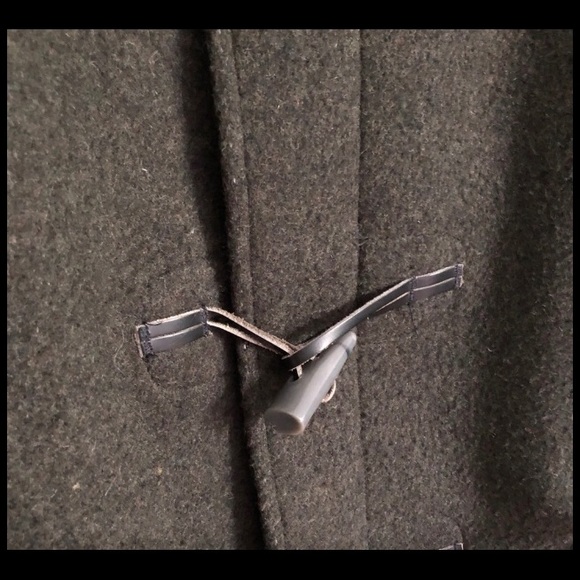 LONDON FOG men’s wool pea coat olive green zipper - Picture 6 of 6